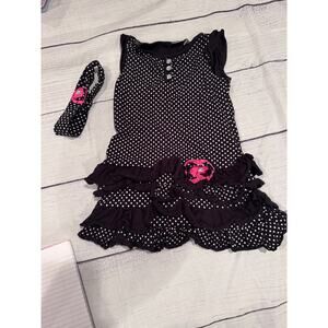 Maggie & Zoe Polka Dot Dress with headband